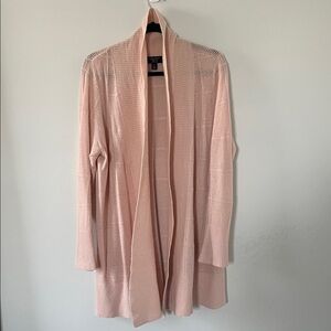 Charter Club | 100% Cashmere Open Front Cardigan | pale powder pink | XL